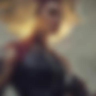 Blurred background image of Rell